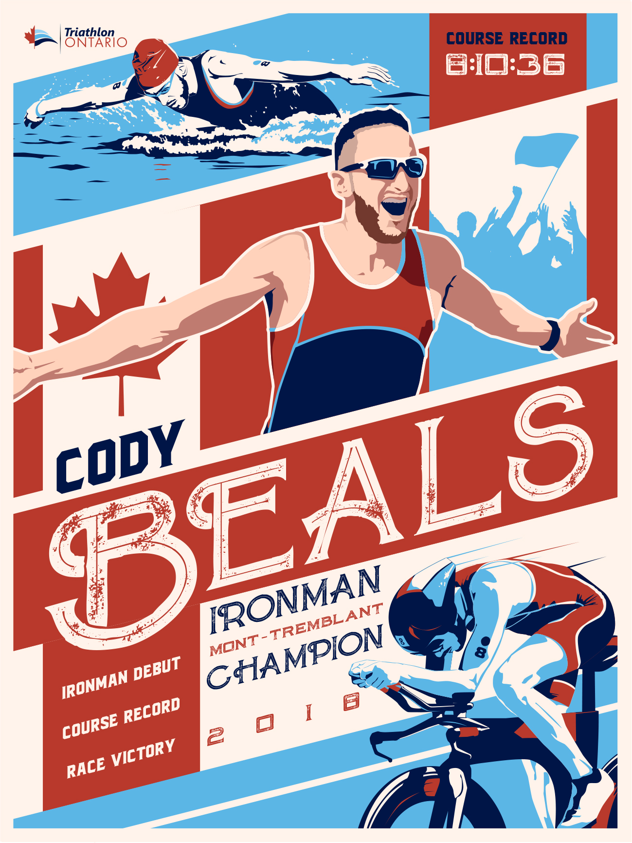 New Collectible Poster Series Celebrating Ontario Athletes Triathlon